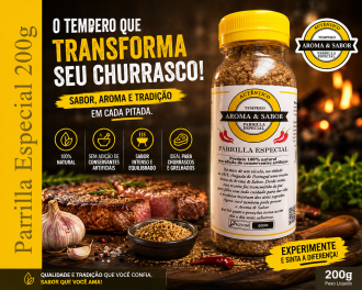 Tempero Parrilla Especial pote com 200g